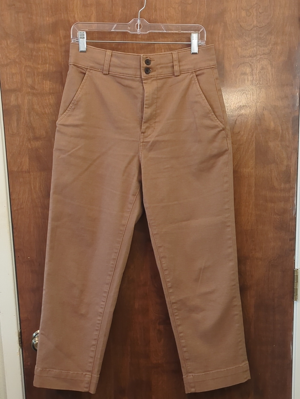 Everlane Twill high rise cropped chinos size 8
